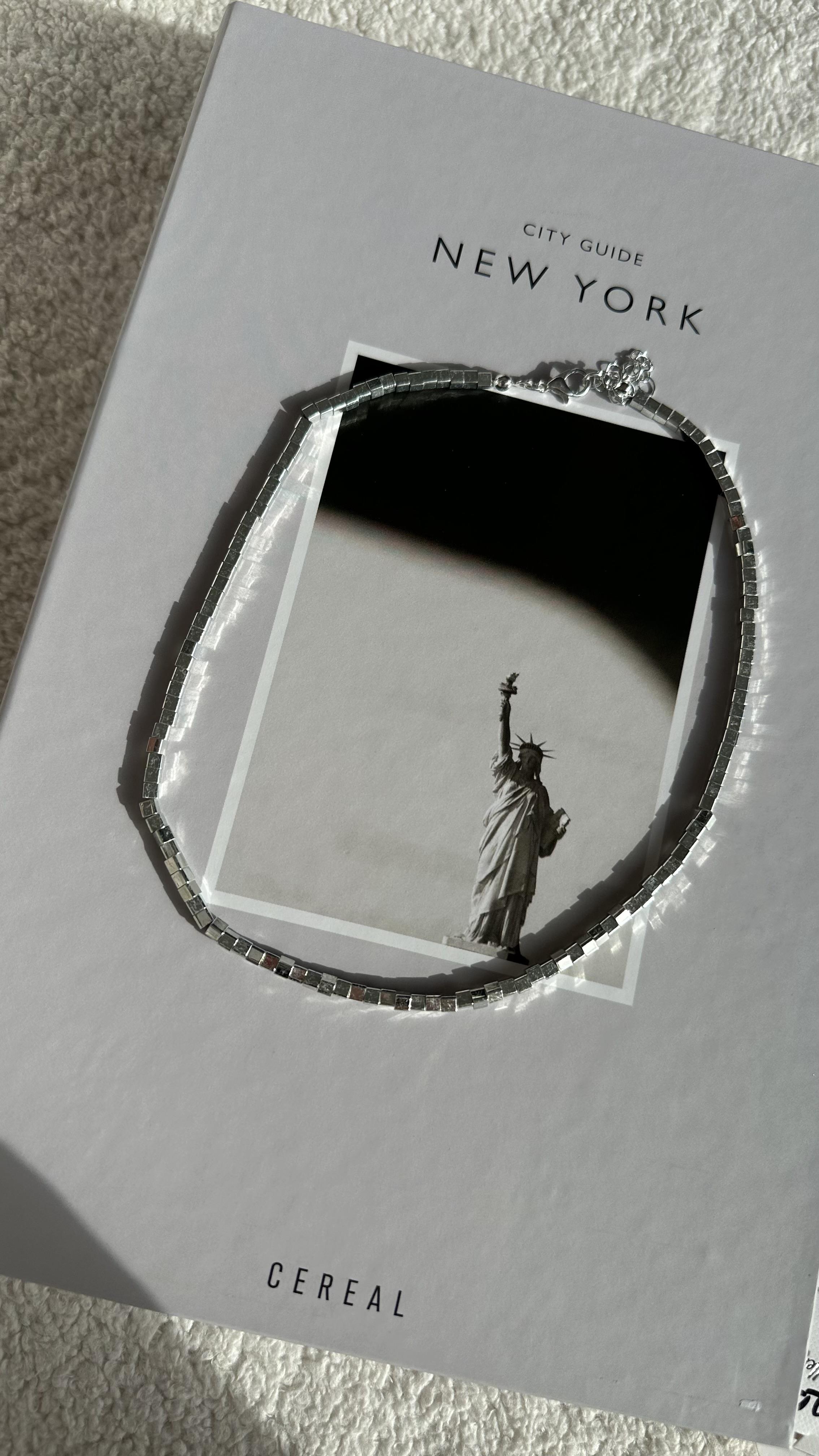 Silver Küp Çelik Kolye