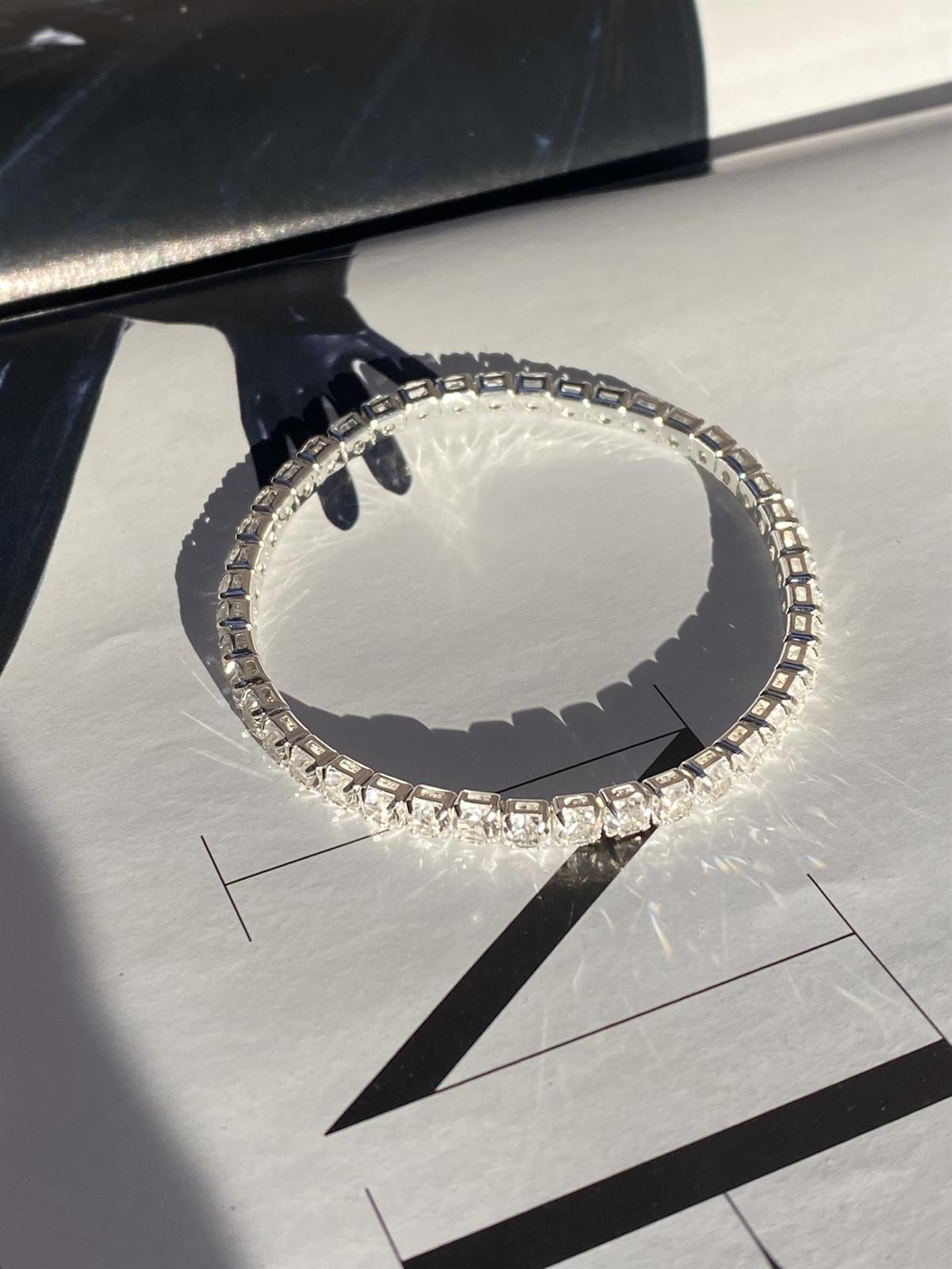 Silver Lastikli Su Yolu Bileklik 