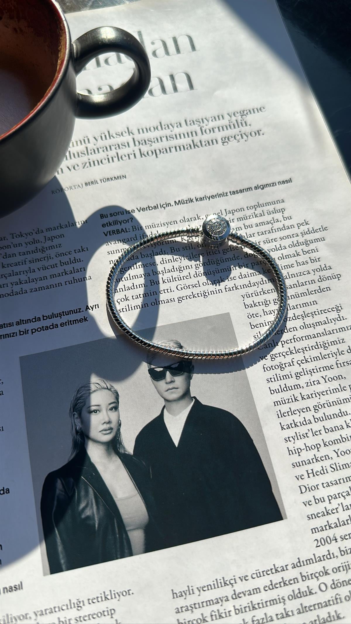 Silver Marka Model Taşlı Yuvarlak  Bileklik