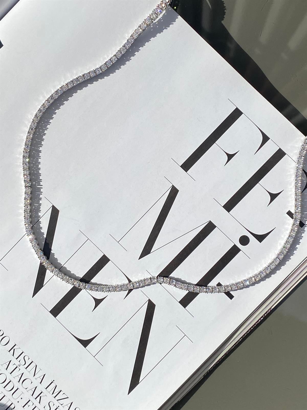 Silver Su Yolu Dönmeyen Özel Seri Çelik Kolye (40 cm)