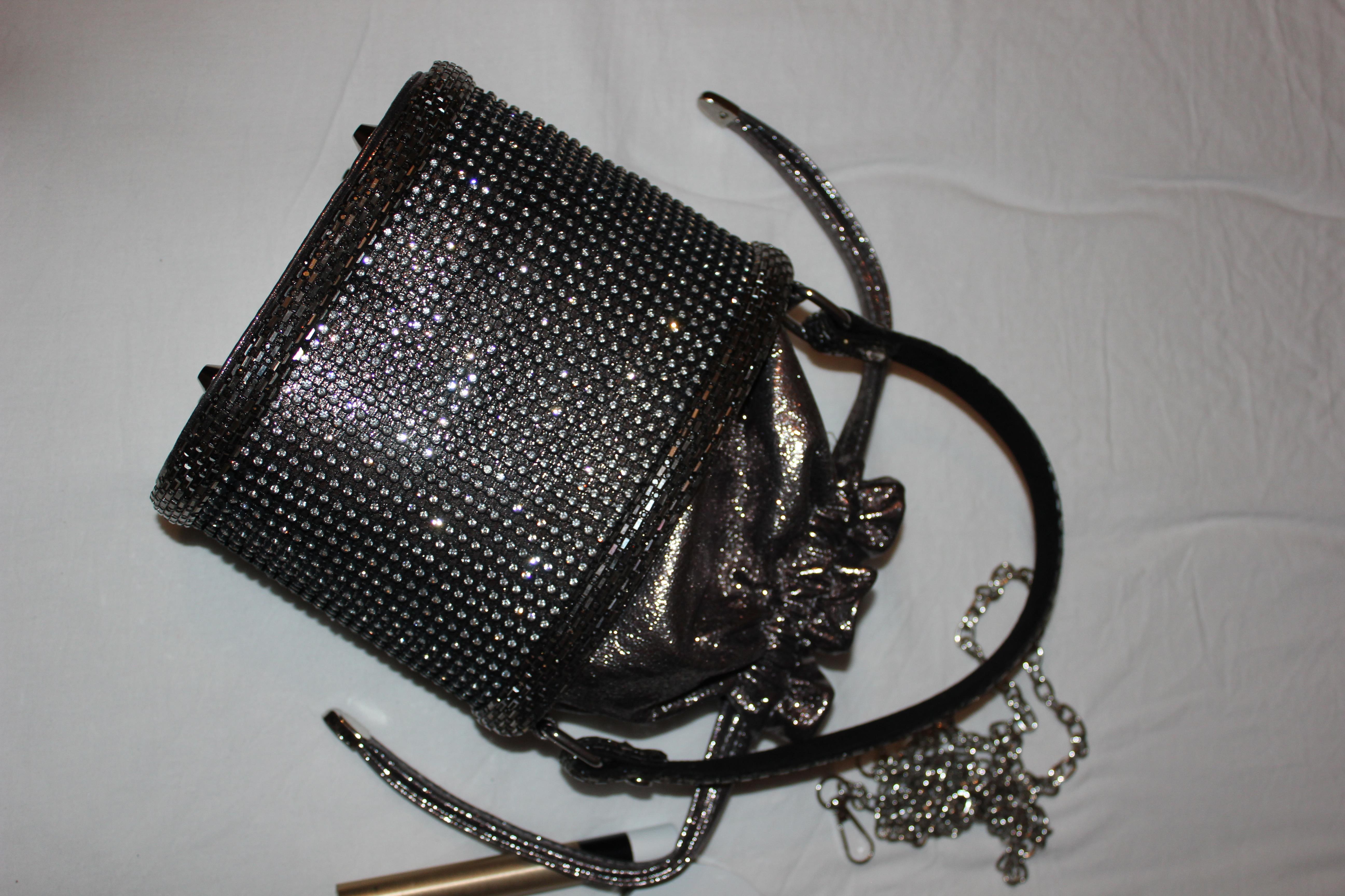 Silver Taşlı Özel Seri Bucket Çanta