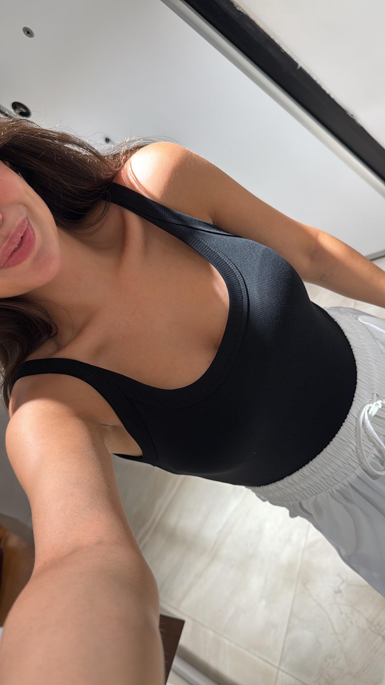 Siyah Askılı Dilvin Bodysuit 