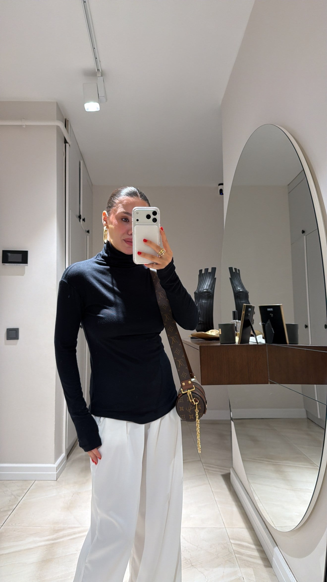 Siyah Balıkçı Yaka Basic Bluz 