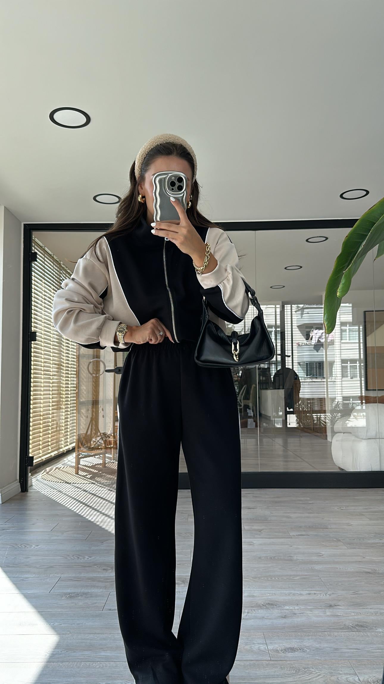 Siyah Bej Biyeli Marka Model Model Takım