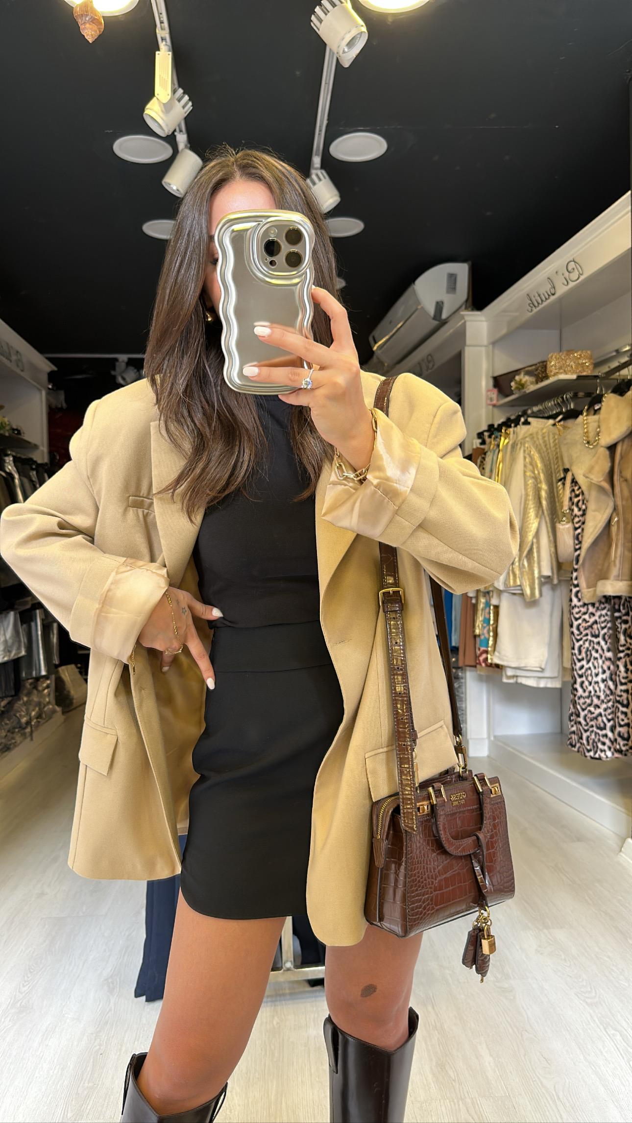 Siyah Yan Fermuarlı Marka Model Etek