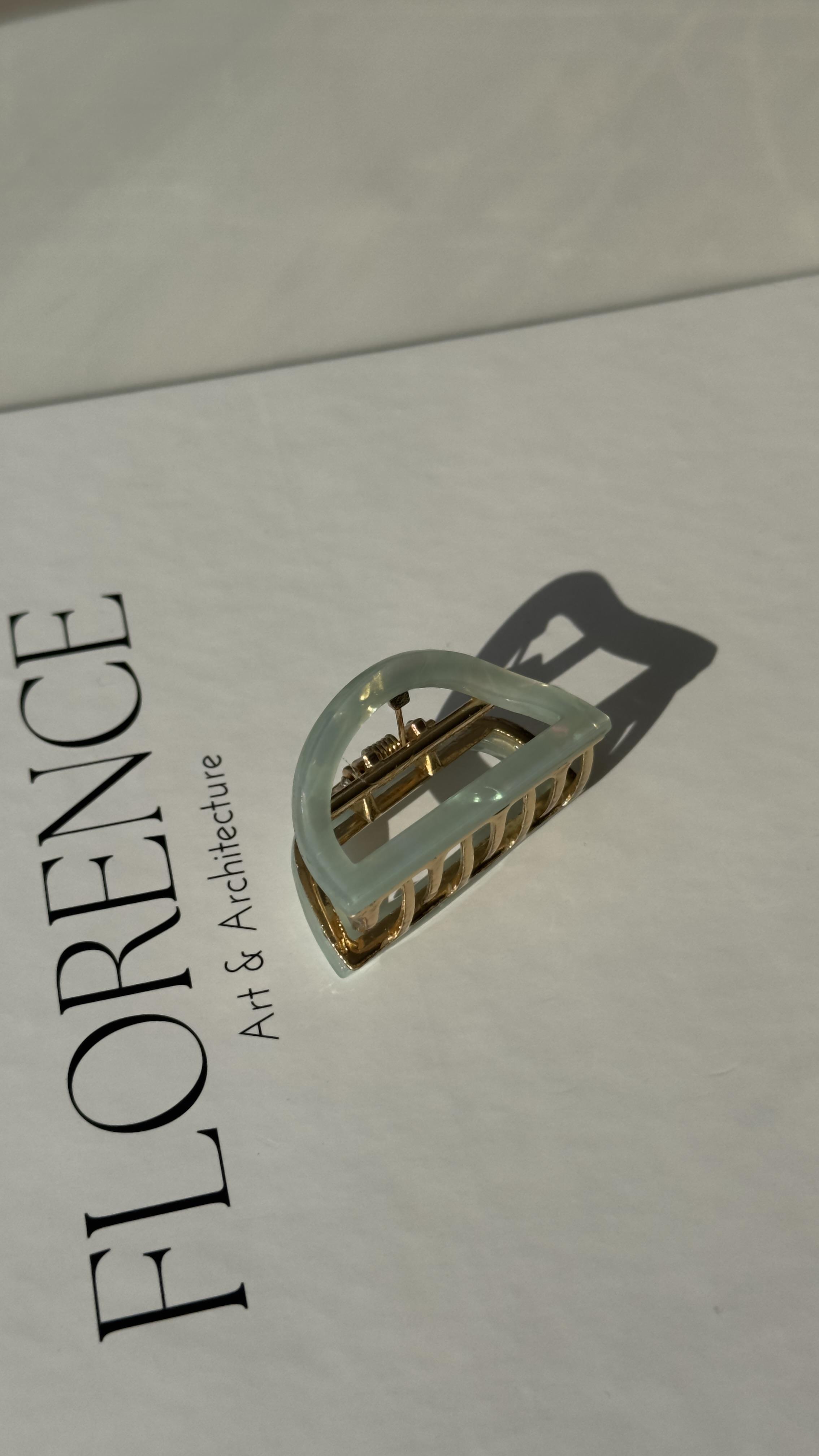 Su Yeşili Hologramlı Daire Mandal Toka