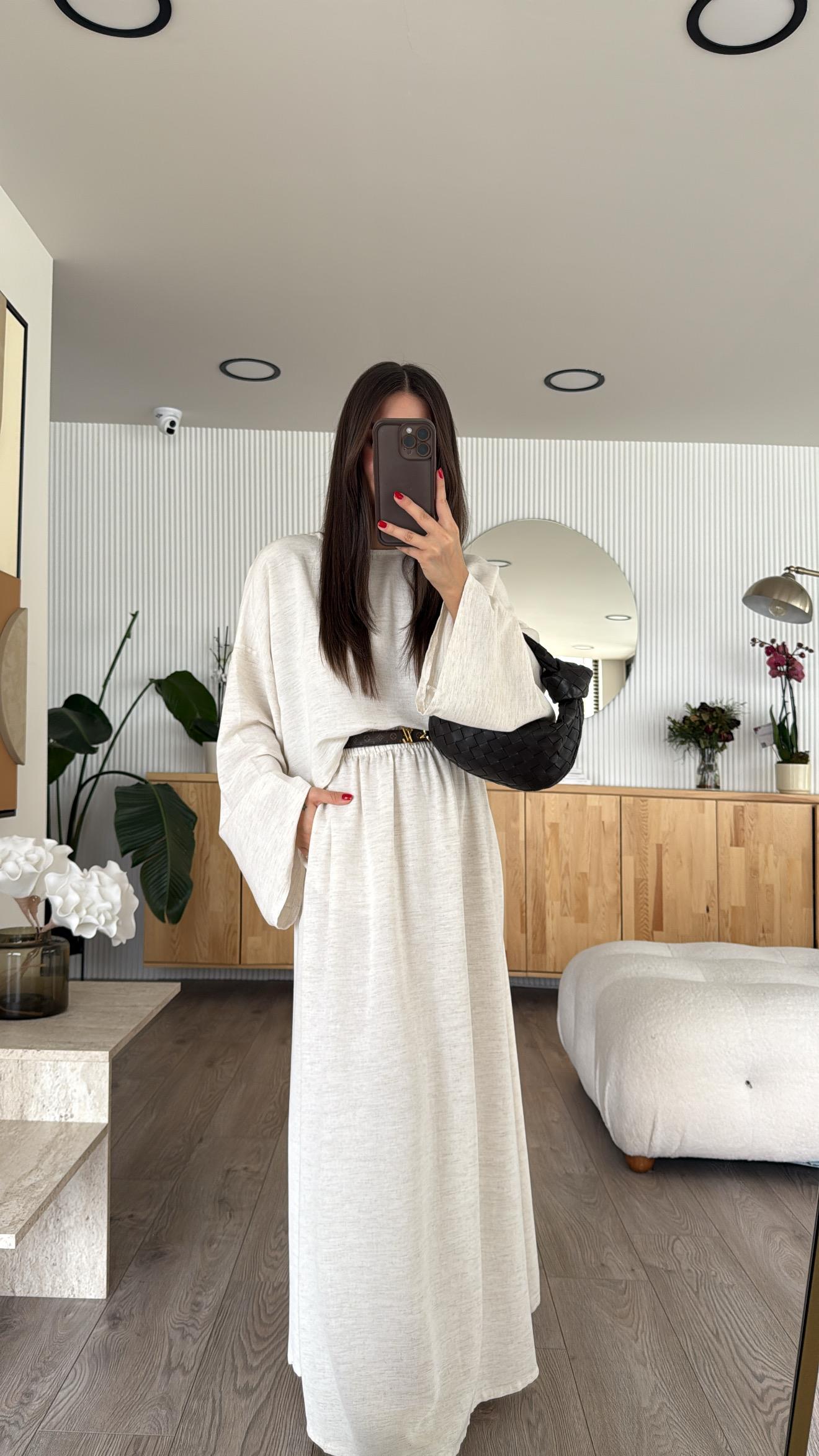 Taş Bisiklet Yaka Etekli Crop Takım