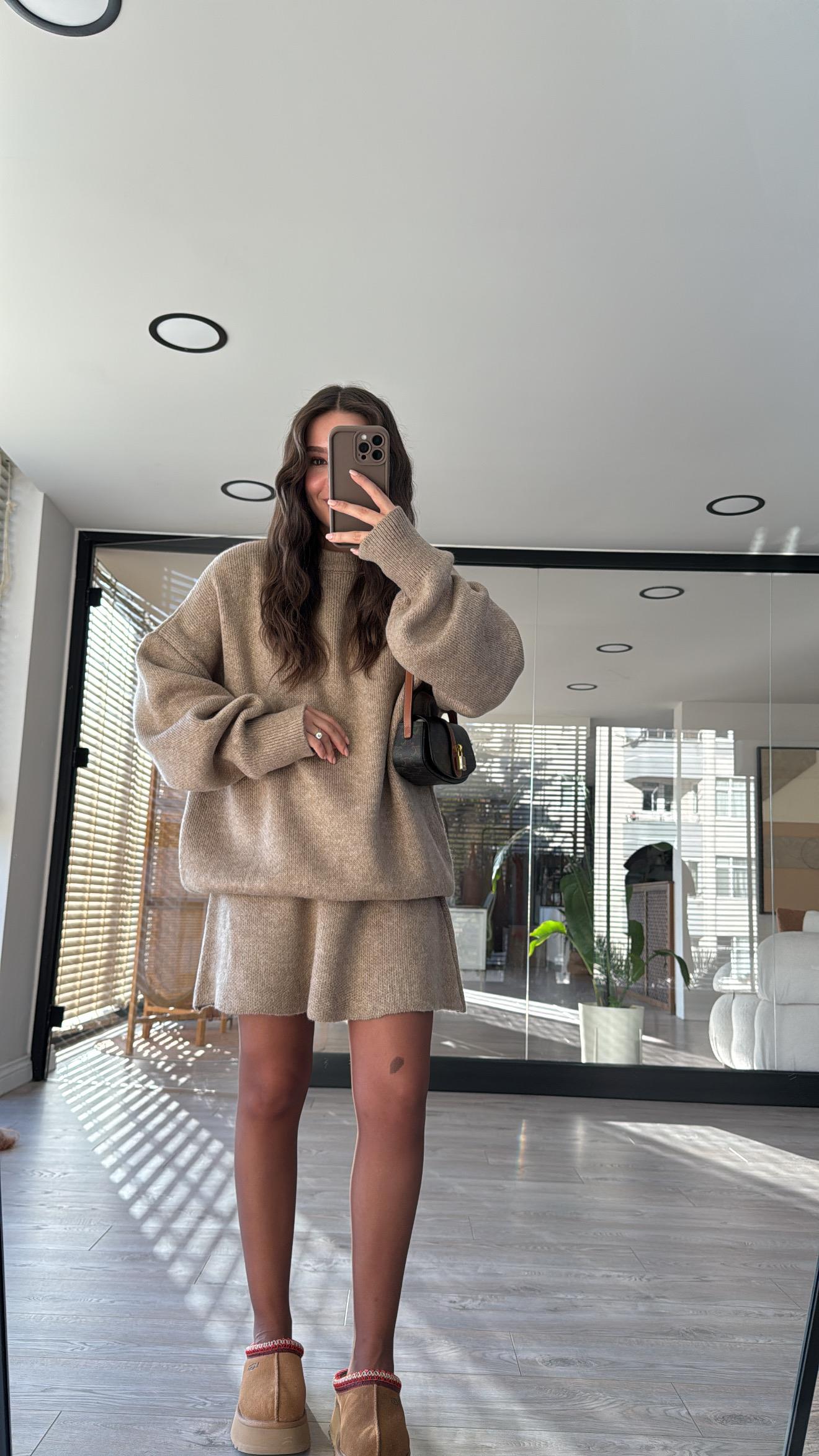 Vizon Bisiklet Yaka Etekli Triko Takım 