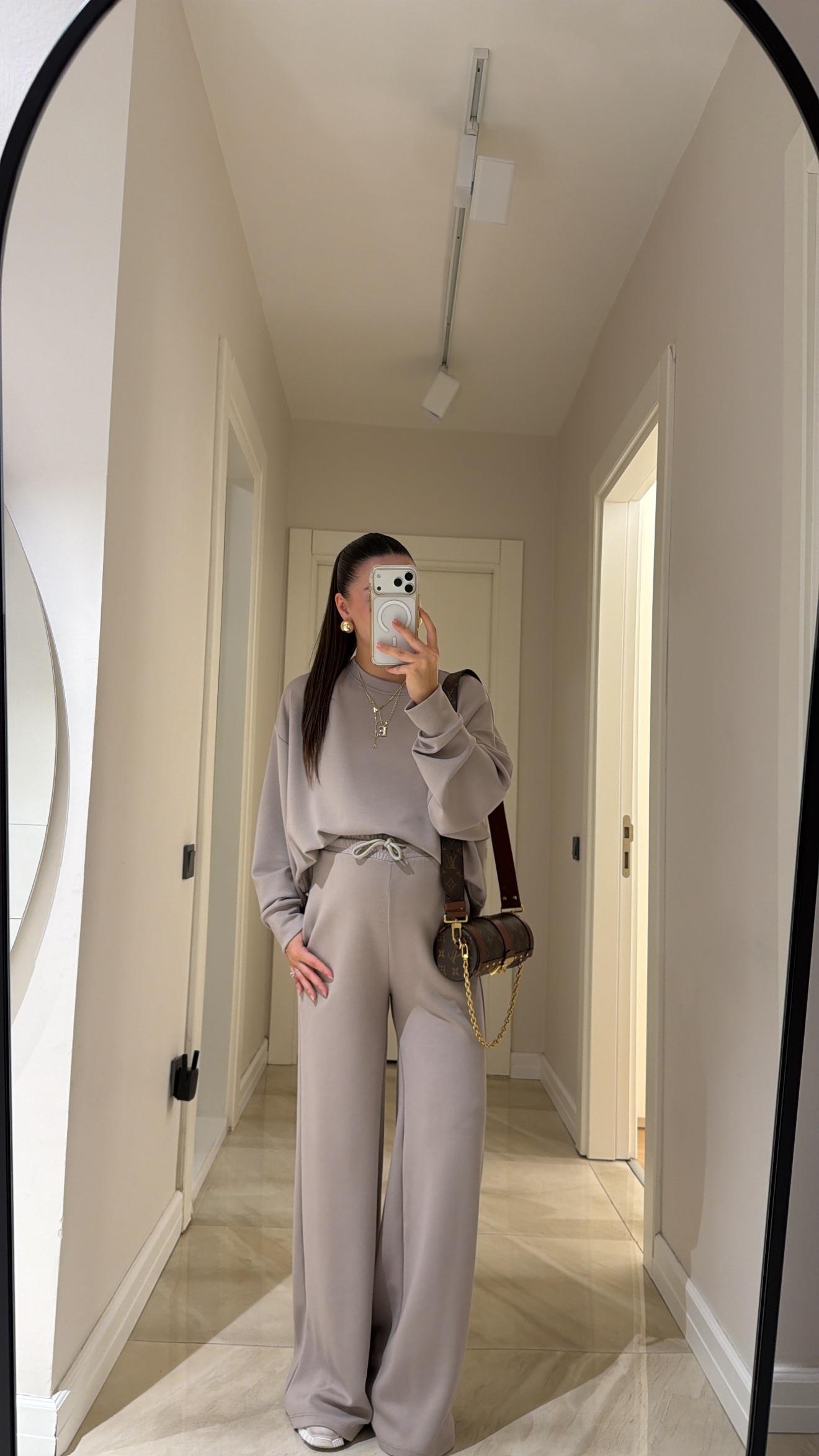 Vizon Bisiklet Yaka Modal Sweat Takım 