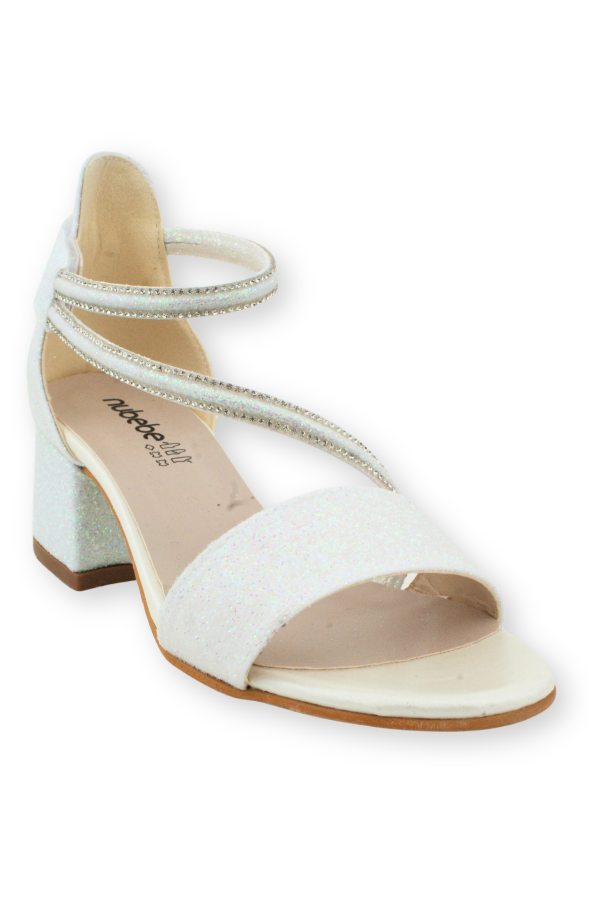 Çapraz Geçişli Topuklu Çocuk Ayakkabısı Sedef