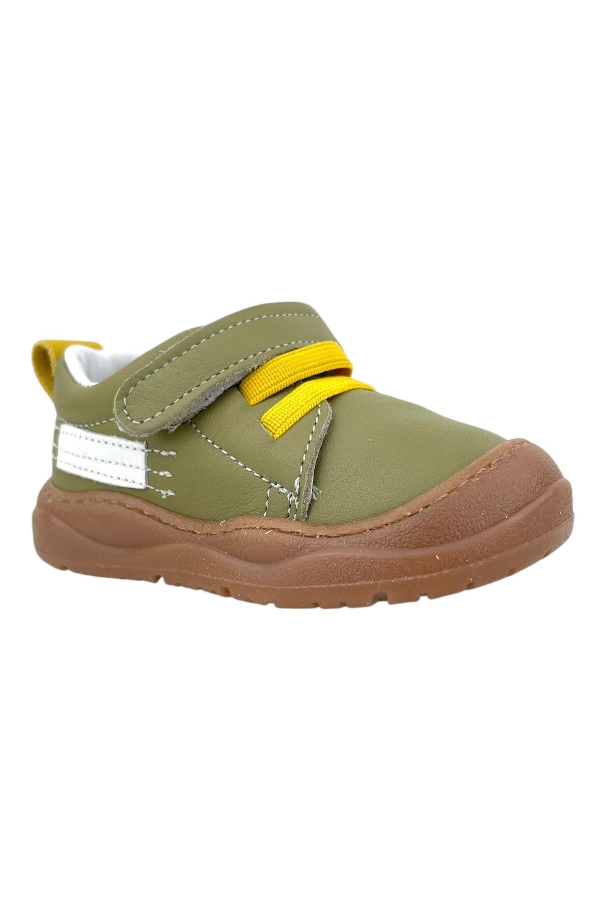 Celtic İlk Adım Ayakkabısı Deri ve Ortopedik Olive