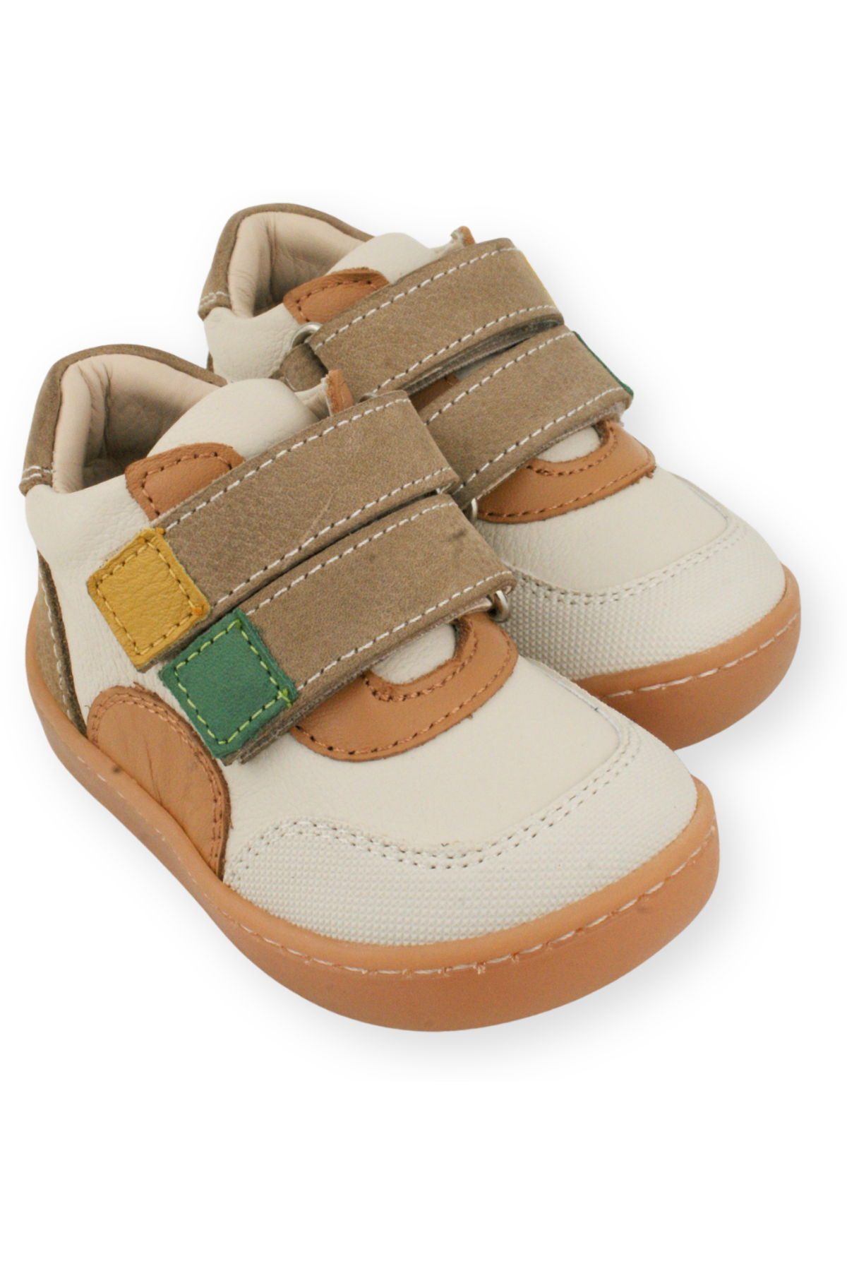 Chico Cırtlı Hafif Deri Bot Bej-Yeşil