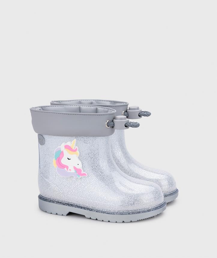 Igor Bimbi Unicornio Glitter Çocuk Yağmur Çizmesi Gümüş