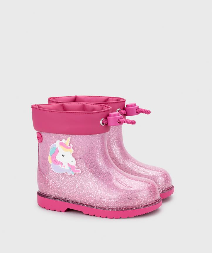 Igor Bimbi Unicornio Glitter Çocuk Yağmur Çizmesi Fuşya