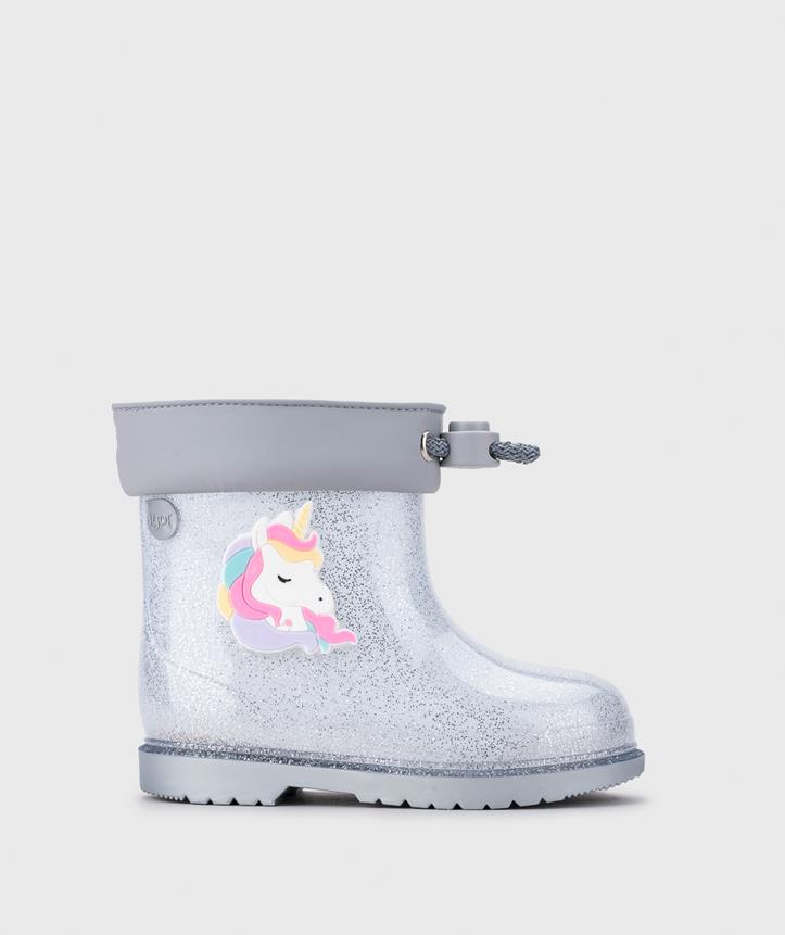 Igor Bimbi Unicornio Glitter Çocuk Yağmur Çizmesi Gümüş