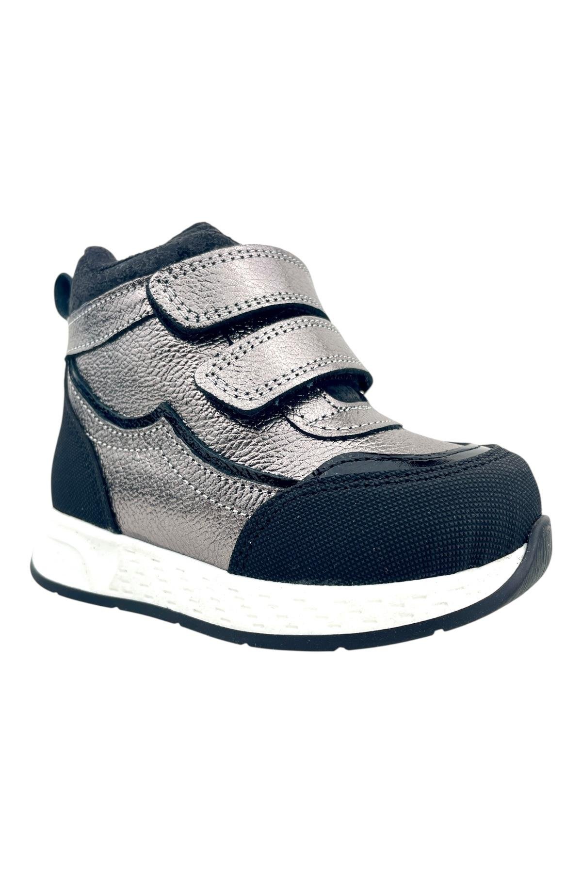 Iron Kız Çocuk Deri Bot Çelik