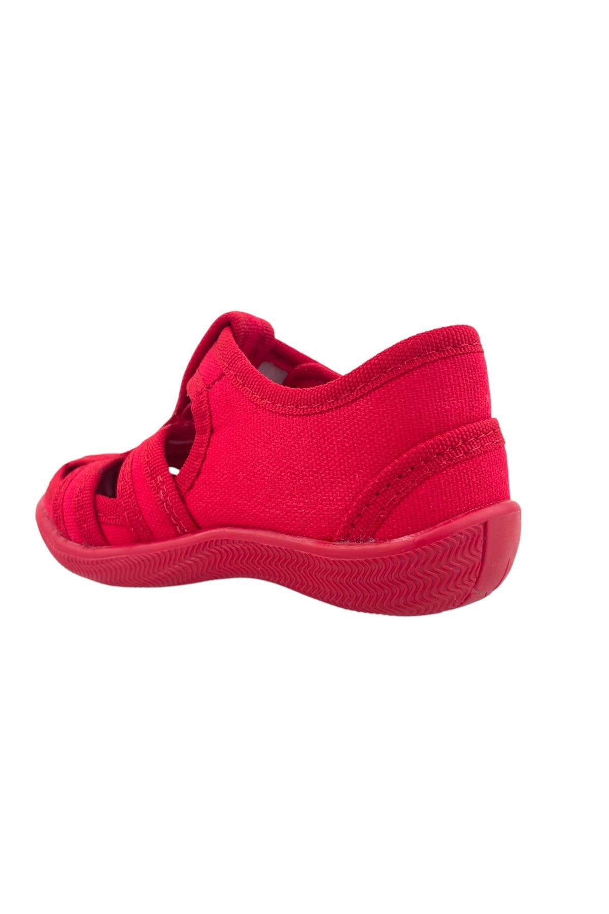 Keten Ev Ayakkabısı Kırmızı