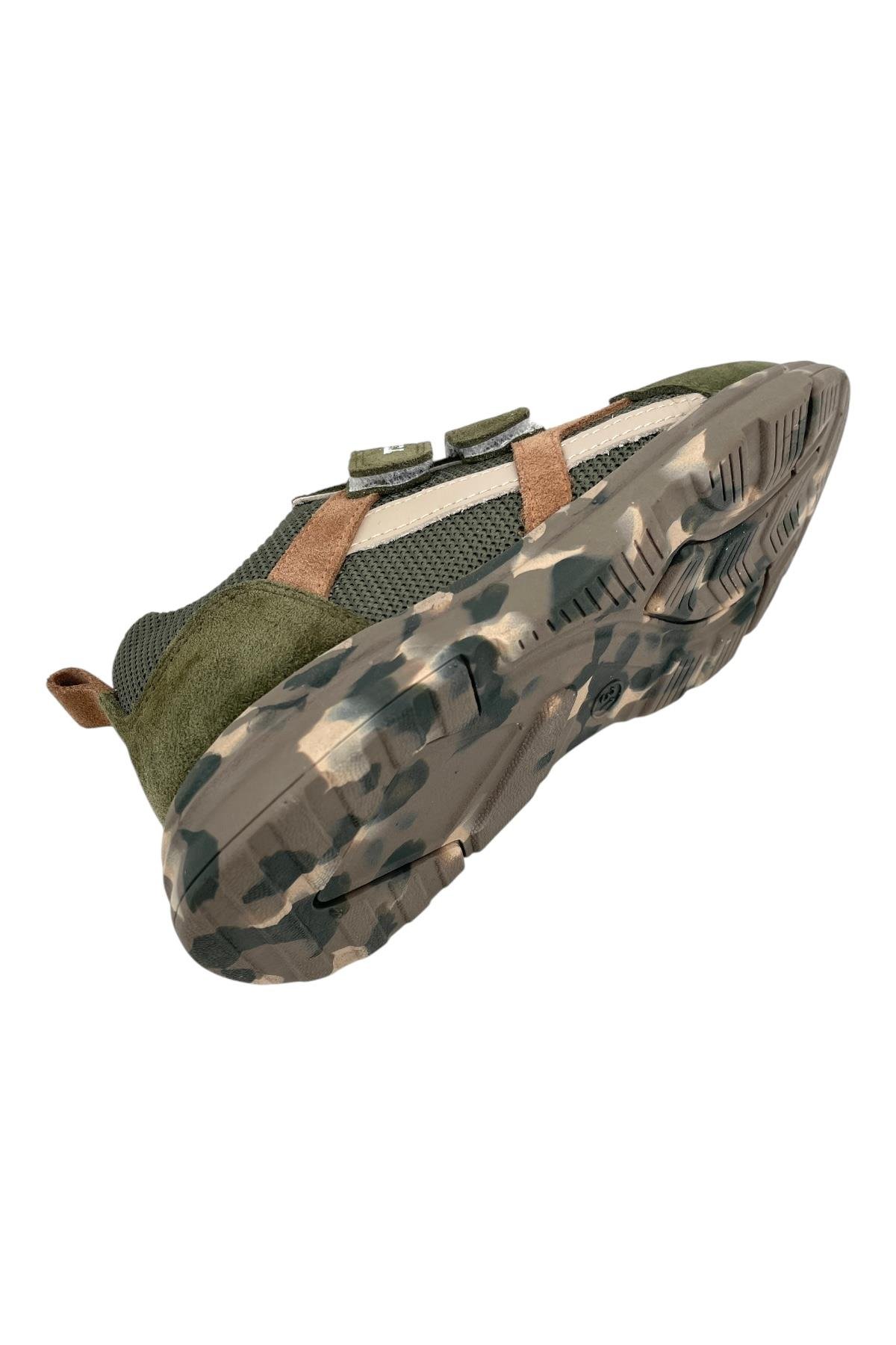 Mexican Erkek Çocuk Desenli Taban Ayakkabı Haki