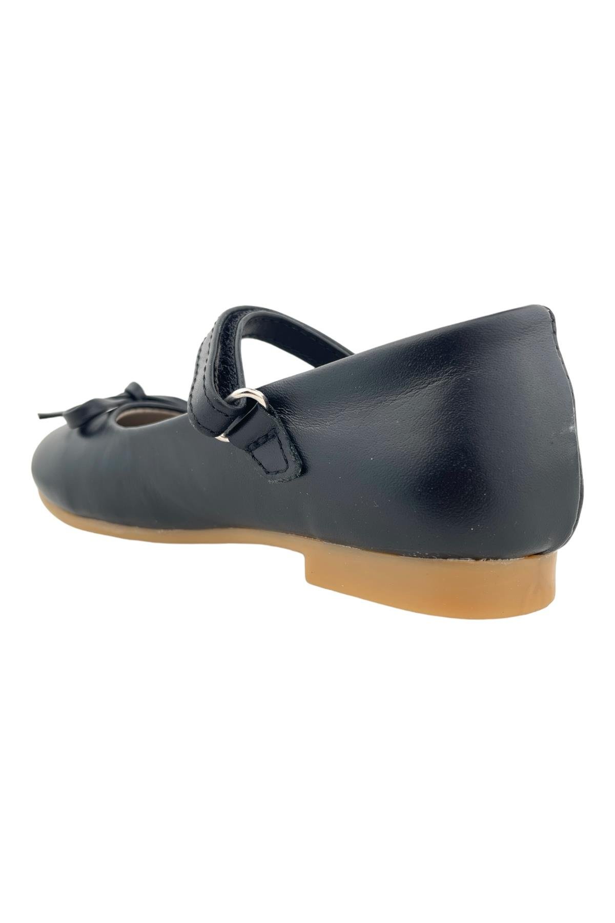 Minik Fiyonklu Klasik Kız Okul Ayakkabısı Siyah