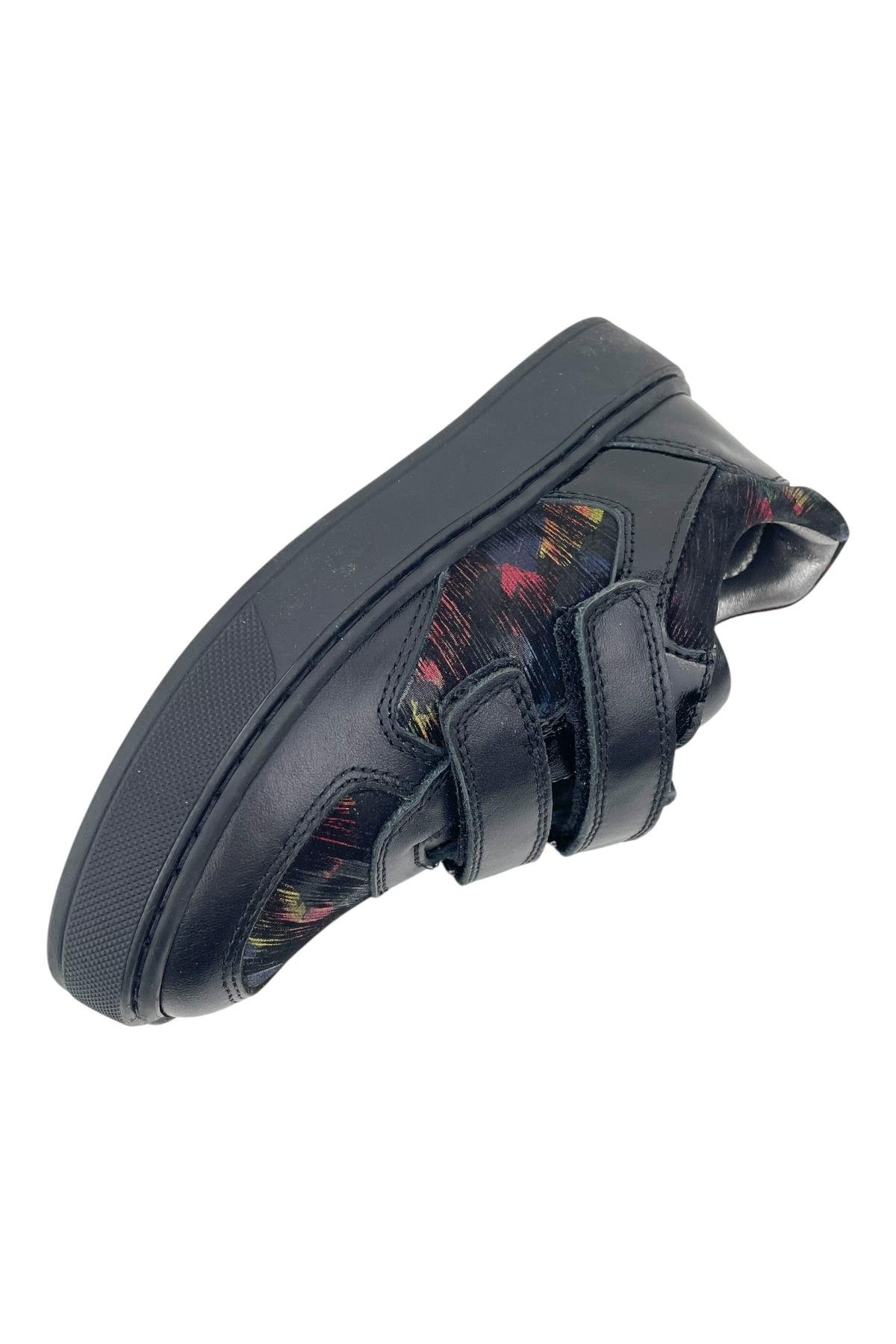 Nordic Siyah Deri Okul Ayakkabısı Siyah