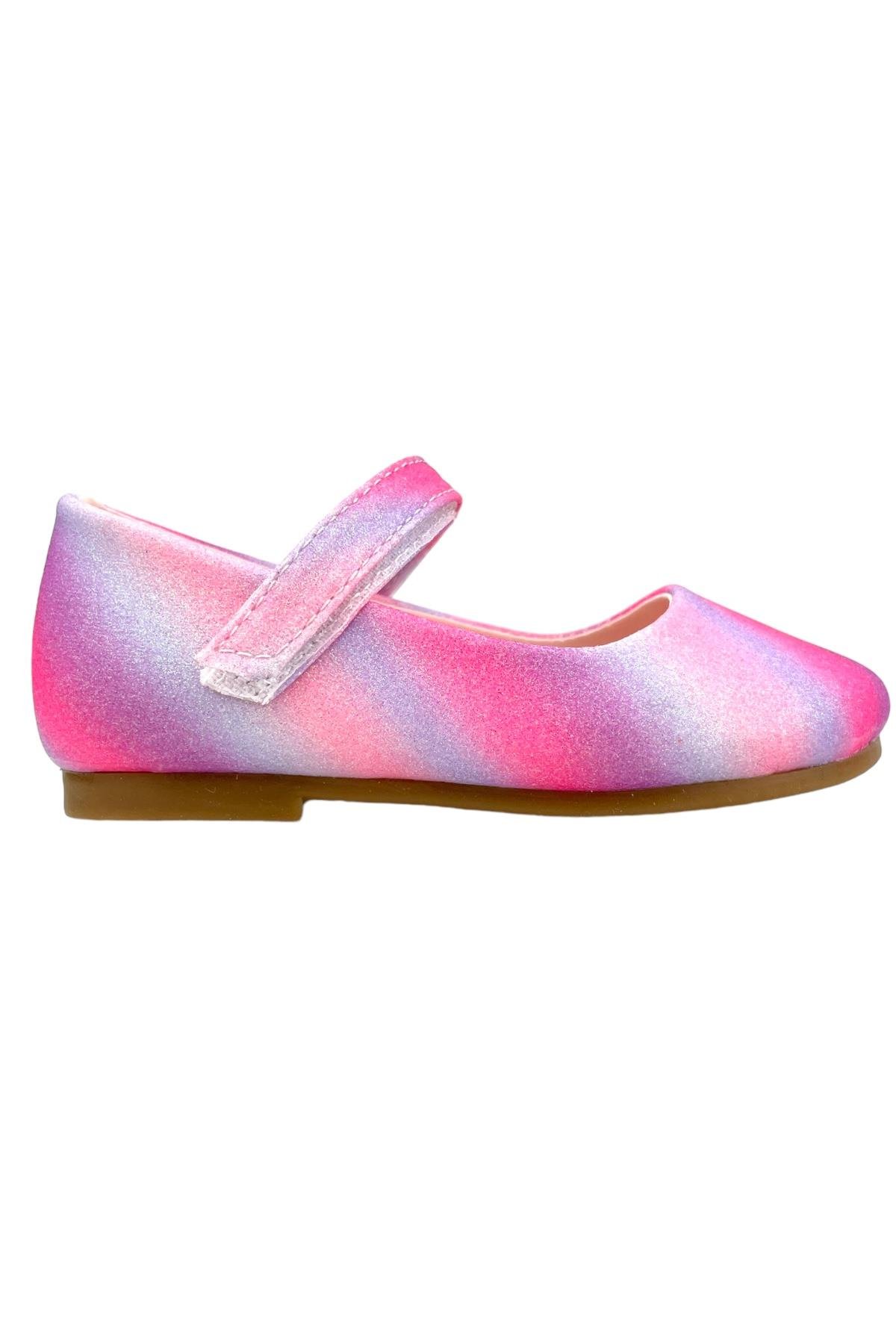 Nubebe Rainbow Kız Çocuk Babet Fusya