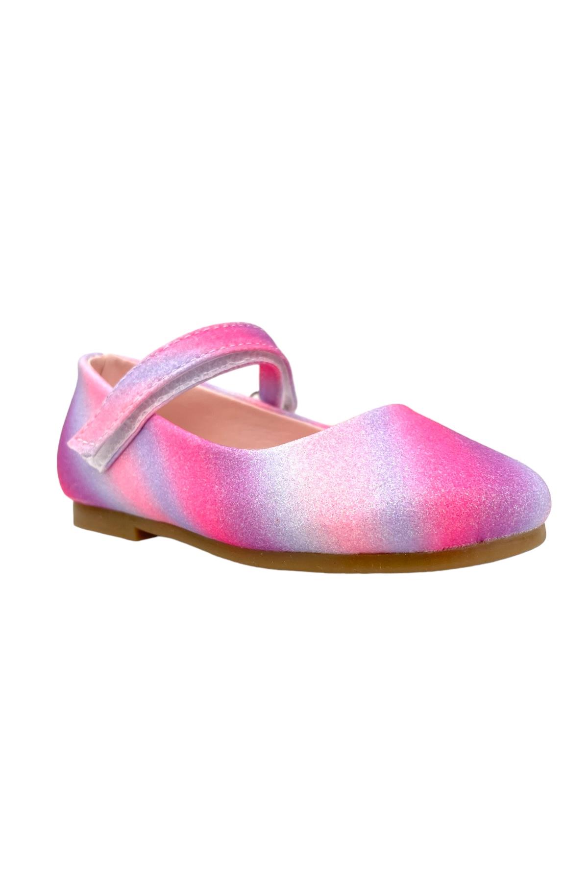 Nubebe Rainbow Kız Çocuk Babet Fusya
