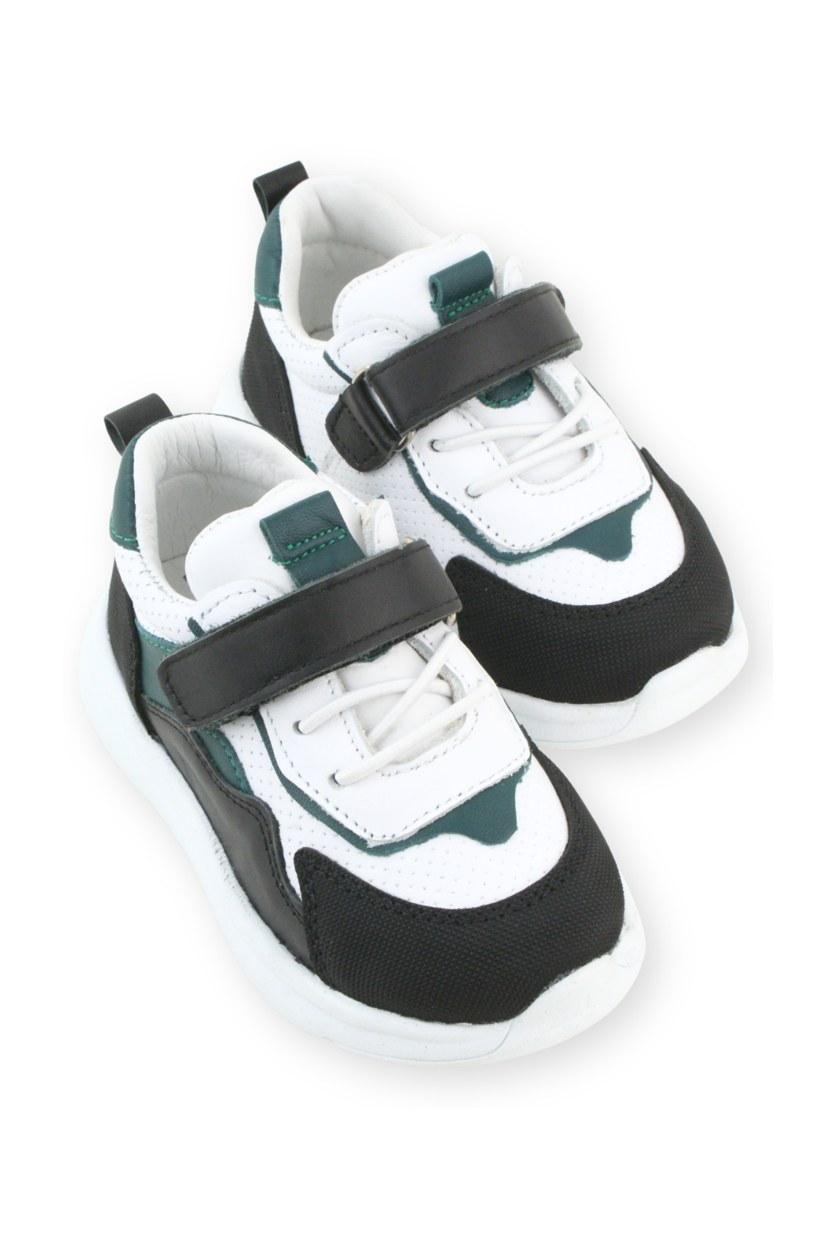 Sneaker Hafif Tabanlı Yumuşak Çocuk Ayakkabısı Siyah-Beyaz