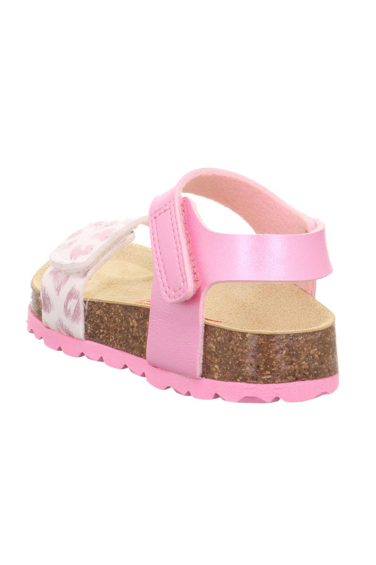 Superfit Desenli Çocuk Mantar Taban Sandalet Fuşya