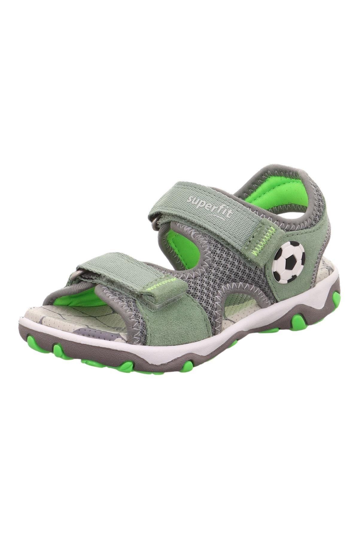 Superfit Football Çocuk Deri Sandalet Yeşil