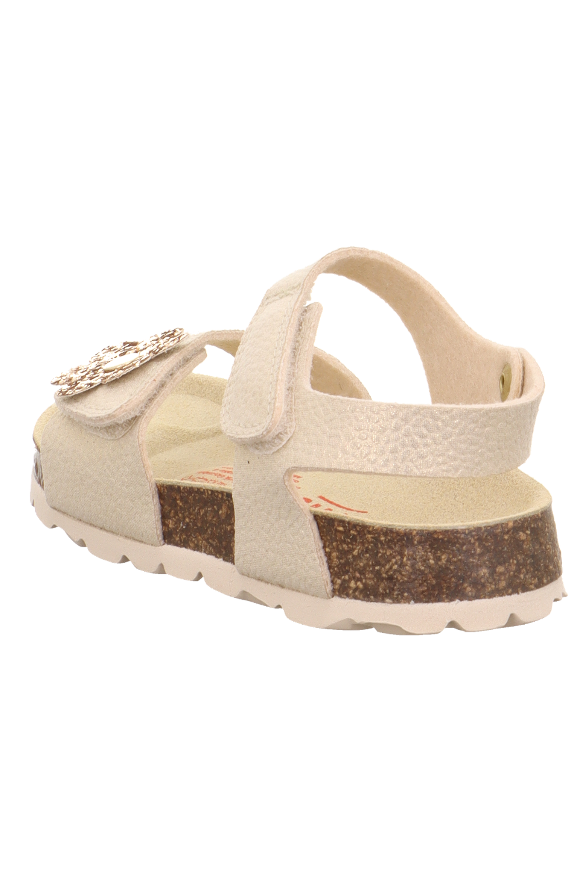 Superfit Mantar Taban Çiçekli Çocuk Sandalet Dore