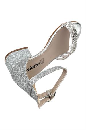 3 Biyeli Topuklu Ayakkabı Lame