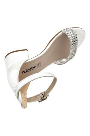 3 Biyeli Topuklu Ayakkabı Sedef