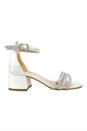 3 Biyeli Topuklu Ayakkabı Sedef