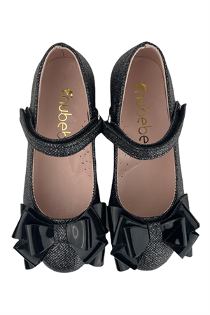 Abartı Fiyonk Kız Çocuk Babeti Siyah Çupra