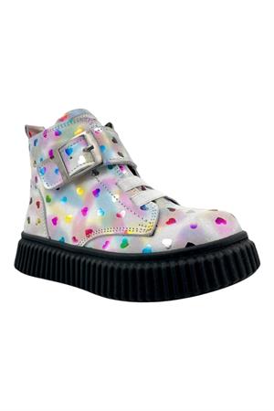 Aquarium Nakışlı Kız Çocuk Botu Beyaz