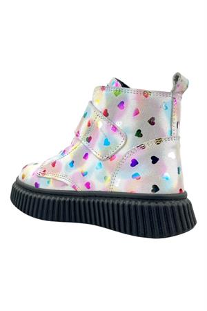 Aquarium Nakışlı Kız Çocuk Botu Beyaz