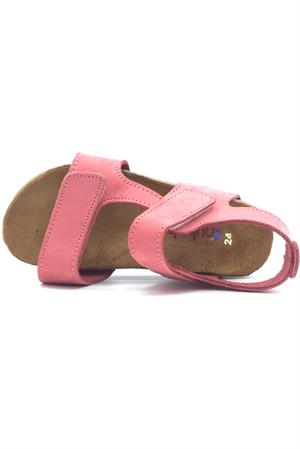 Ayarlanabilir Çift Cırtlı Mantar Taban Sandalet Mercan