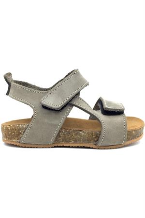 Ayarlanabilir Cırtlı Mantar Taban Sandalet Gri