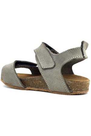 Ayarlanabilir Cırtlı Mantar Taban Sandalet Gri