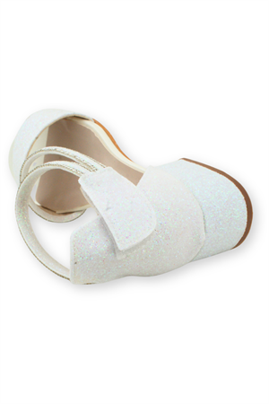 Çapraz Geçişli Topuklu Çocuk Ayakkabısı Sedef