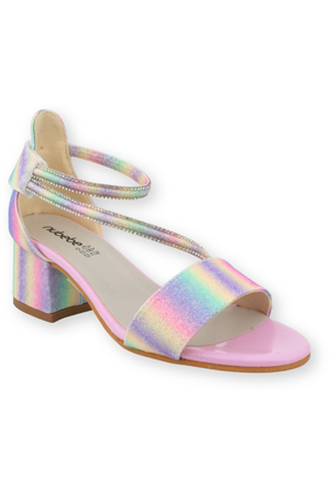 Çapraz Geçişli Topuklu Çocuk Ayakkabısı Rainbow
