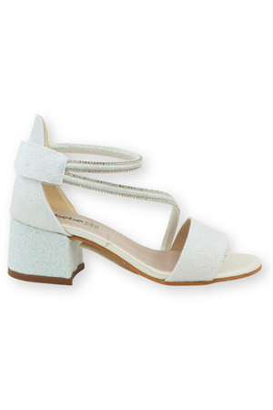 Çapraz Geçişli Topuklu Çocuk Ayakkabısı Sedef