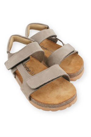 Cartoon Mantar Taban Çocuk Deri Sandalet Gri
