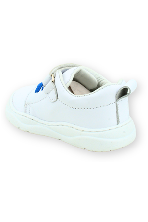 Celtic İlk Adım Ayakkabısı Deri ve Ortopedik Beyaz-Lacivert