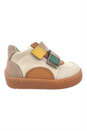 Chico Cırtlı Hafif Deri Bot Bej-Yeşil