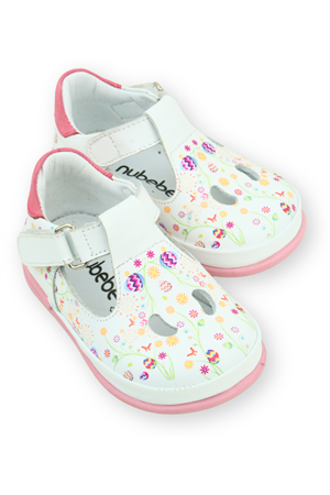 Çiçek Baskılı İlk Adım Ayakkabısı Çiçekli