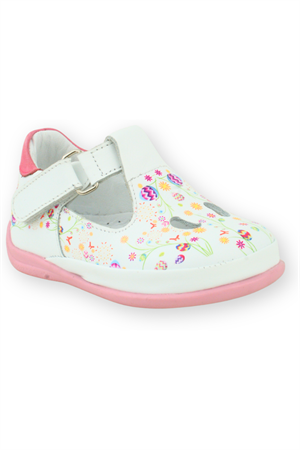 Çiçek Baskılı İlk Adım Ayakkabısı Çiçekli