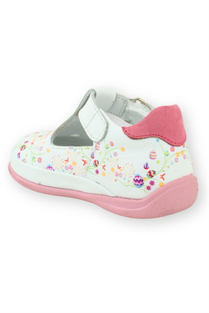 Çiçek Baskılı İlk Adım Ayakkabısı Çiçekli