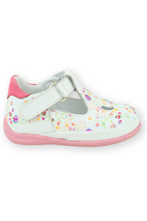 Çiçek Baskılı İlk Adım Ayakkabısı Çiçekli