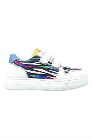 Cırtlı İçi ve Dışı Hakiki Deri Kız Çocuk Spor Ayakkabı Renkli